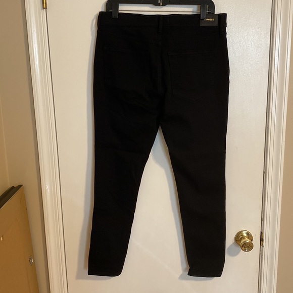 Express Women’s Black Jeans Skinny Mid Rise Size 12R - Picture 3 of 4